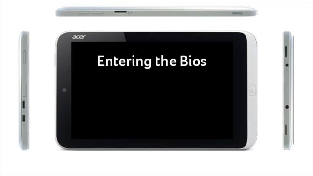Iconia Tab W3-810 - How to enter the bios смотреть онлайн