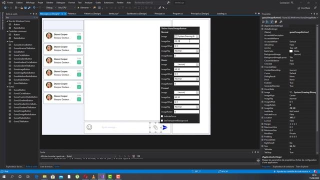 6- Messages C# UI Design - Dental Application Winform App GUNA Framework смотреть онлайн