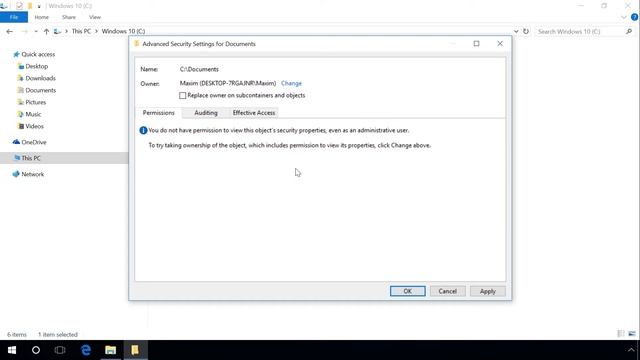 Take Ownership of a File or Folder on windows 10,8, 7 смотреть онлайн