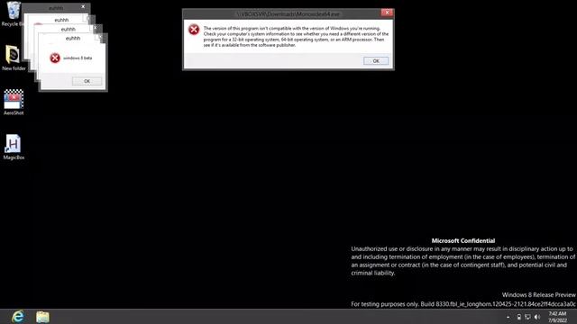 Windows 8 beta crazy error preview смотреть онлайн
