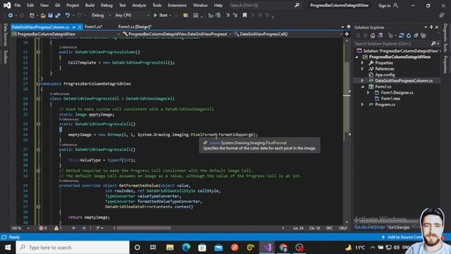Progress Bar Inside DataGridView c#- شريط التقدم داخل داتا جرد فيو (تجدون الكود في رابط الوصف) смотреть онлайн
