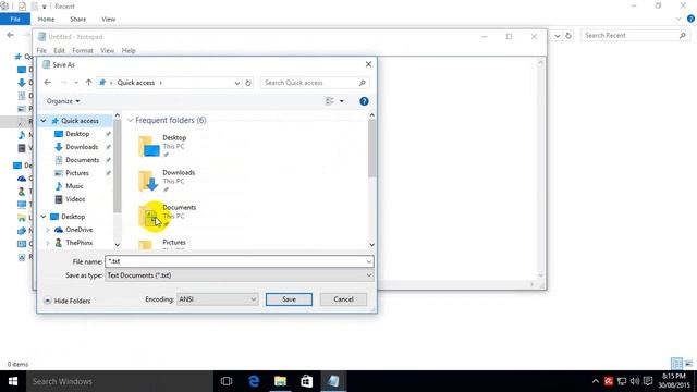 How to enable Recent Items in Windows 10 Save As & Open dialog boxes смотреть онлайн