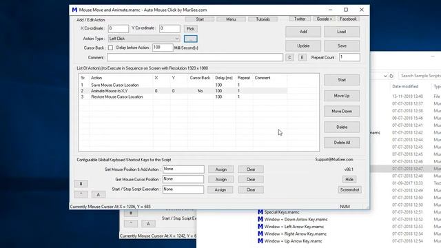 Animate Mouse Cursor Movement from Macro Script смотреть онлайн