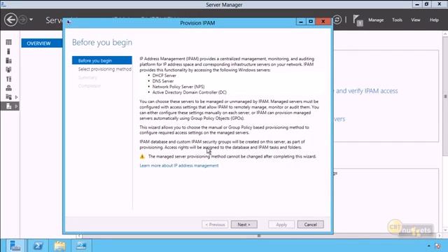IPAM WINDOWS 2012 смотреть онлайн