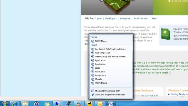 Windows 7 in 77 Seconds Pinning смотреть онлайн