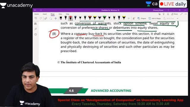 Buy Back of Equity Shares L4 | Unacademy CA Intermediate Group 2 | Dheeraj Rinwa смотреть онлайн