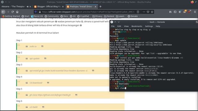 Install Driver Wifi RTL8723DE,etc.. !!! WORK AT ALL LINUX !!! смотреть онлайн
