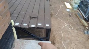 Терраса из ДПК, металлокаркас на винтовых свай.