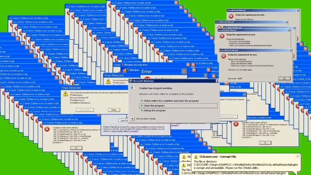 windows error (green screen meme) смотреть онлайн
