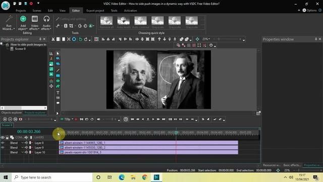 How to side push images in a dynamic way with VSDC Free Video Editor? смотреть онлайн