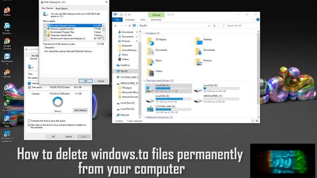 HOW TO DELETE WINDOWS.OLD FILES PERMANENTLY FROM YOUR COMPUTER 2020 WINDOWS 10 | 8| 7 | EXTRA смотреть онлайн