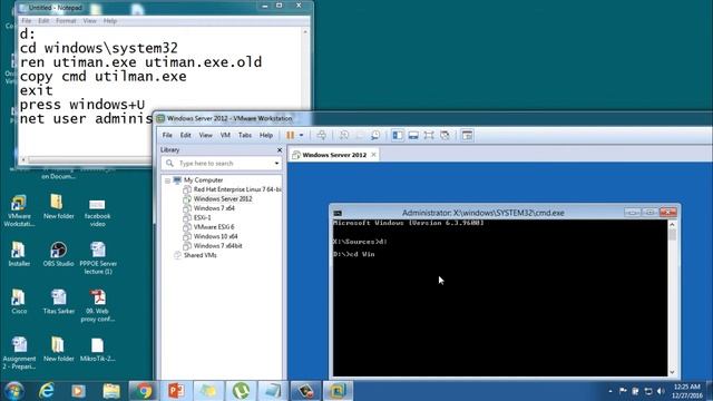 MCSA Bangla-16: How to reset/Break Windows server 2012 password? смотреть онлайн