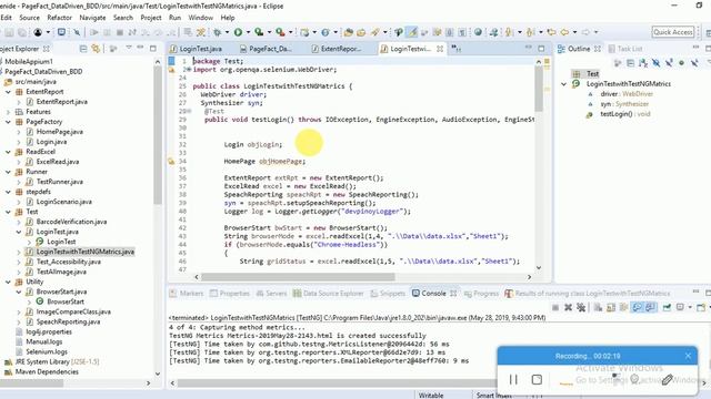 Selenium Framework with TestNG Matrics Reporting Dashboard смотреть онлайн
