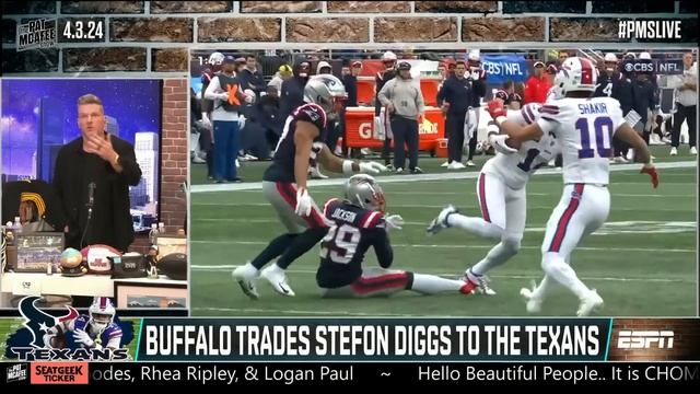 Pat McAfee reacts to Stefon Diggs traded to Texans 🚨 'HOUSTON IS A WAGON!' | The Pat McAfee Show смотреть онлайн