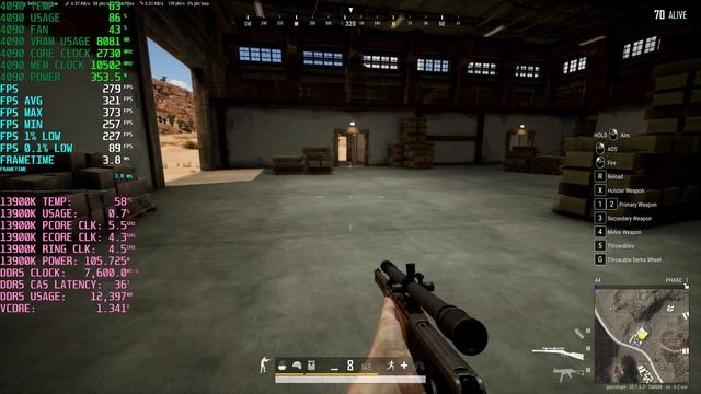 PUBG \\ 13900K + 4090 // 1440p // Ultra // DirectX 12 смотреть онлайн