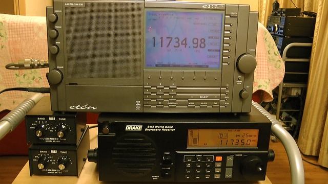 11735kHz Radio Transmundial, Santa Maria-Camobi - Brazil / Eton E1 & Drake SW8 смотреть онлайн