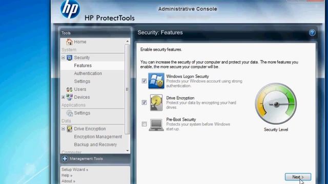 HP ProtectTools Overview смотреть онлайн