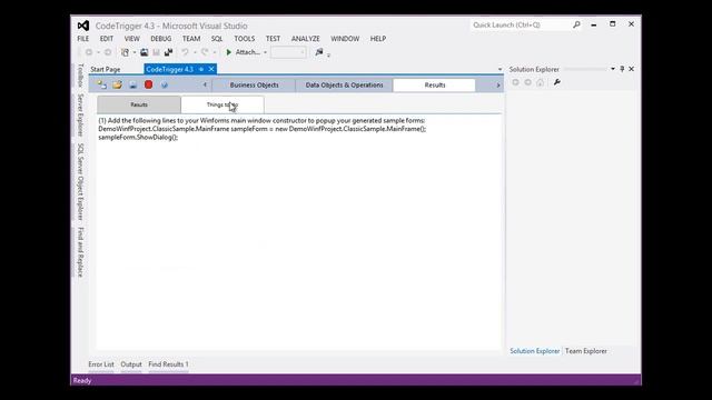 Tutorial CodeTrigger For Visual Studio 2012 - WINF смотреть онлайн