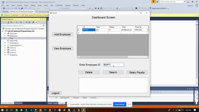 Employee Management System In C#(Windows Form), #C-Sharp, #WindowsForm смотреть онлайн