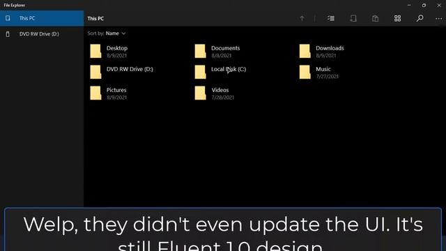 Windows 10X Explorer (UWP Explorer) on Windows 11 смотреть онлайн