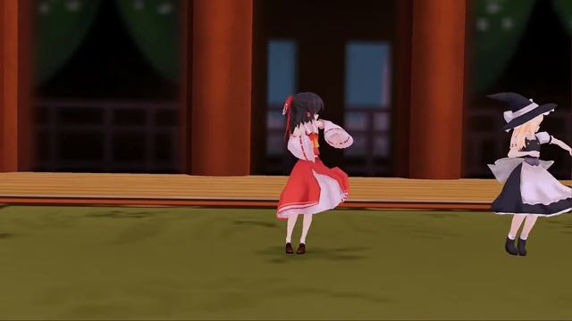 【MMD】Bad Apple!!「博麗 霊夢・霧雨 魔理沙」 смотреть онлайн