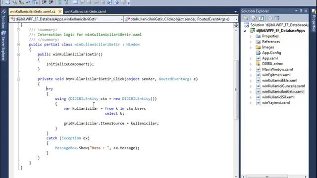 WPF ve Entity Framework Kursu - Kullanıcıları Getir смотреть онлайн