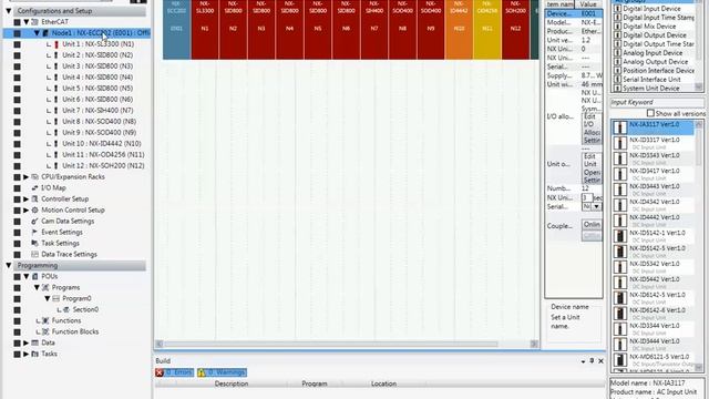 Omron NX Safety How to step02b if error in cpu Selection смотреть онлайн