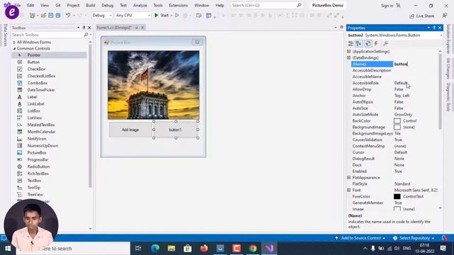 How to Implement Picture Box in Visual Studio C# Dot Net-Framework 2022 | Windows app Development смотреть онлайн