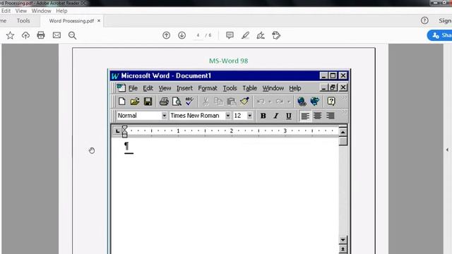 Windows Based Word Processing Package смотреть онлайн
