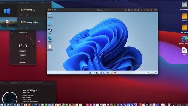 It Takes Less than 14 Sec to Boot Windows 11 on Parallels 17 on a Mac with M1 Chip смотреть онлайн
