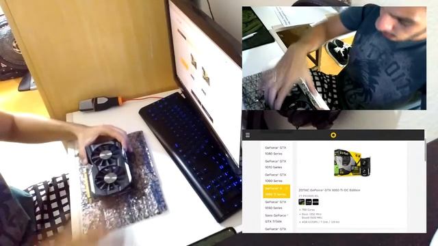 UNBOXING ZOTAC GTX 1050 Ti OC ( ZT-P10510B-10L ) - Terabyteshop смотреть онлайн