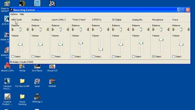 Selecting The Audio Input windows XP.wmv смотреть онлайн