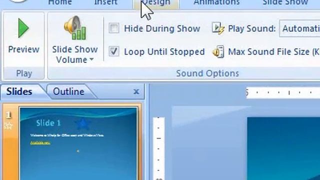 How to play a sound continuously for one or more slides смотреть онлайн