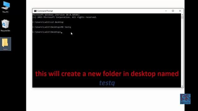 How to create a new folder and rename a folder using command prompt смотреть онлайн