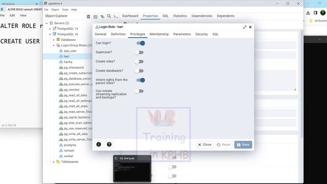 Creating a Database User in PostgreSQL in pgAdmin and psql 04 || How do I create a user in Postgres смотреть онлайн