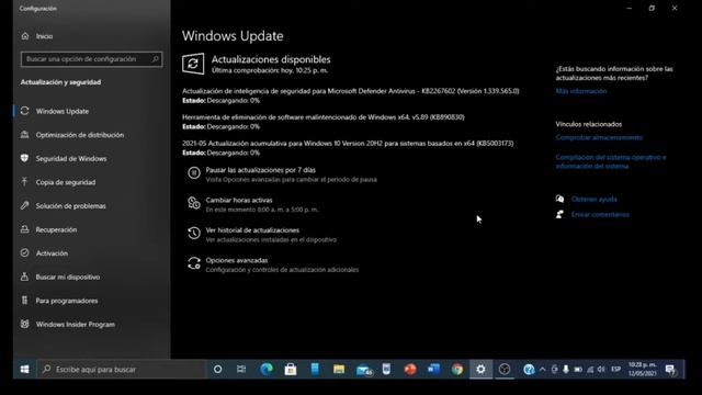 Windows 10 Nueva Actualización de seguridad descubre sus novedades Mayo 2021 смотреть онлайн
