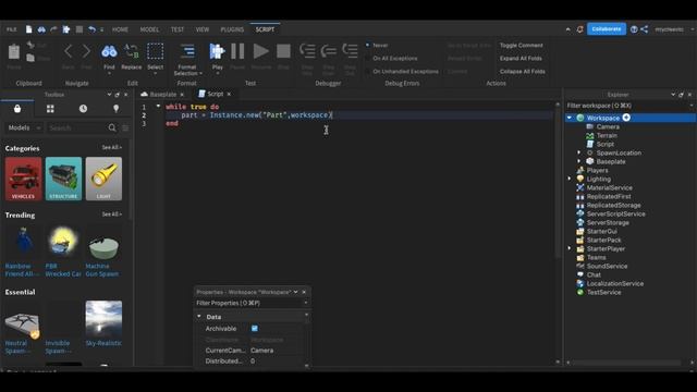 How to make an infinite loop spawning part in Roblox Studio | Roblox studio tutorial смотреть онлайн