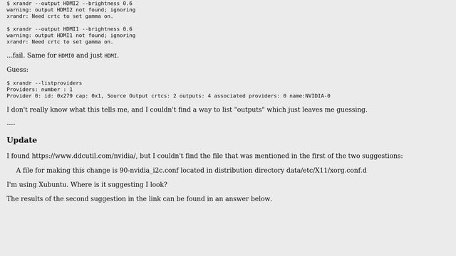 Unix & Linux: Adjust backlight via DDC? смотреть онлайн