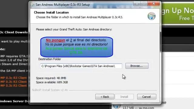 Como descargar e instalar SA-MP 0.3c смотреть онлайн