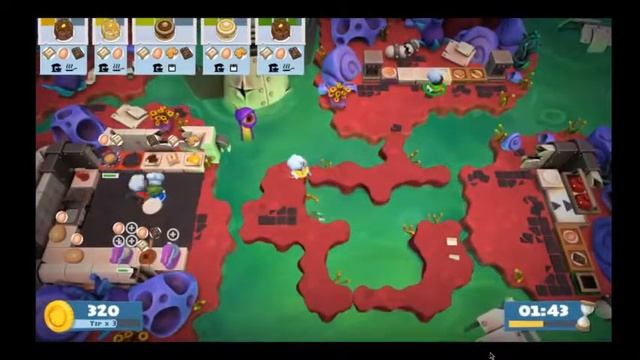 Overcooked 2: Level 6-2, 4 Players, 4 Stars смотреть онлайн