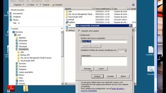 Crear una carpeta compartida en Windows Server 2008 смотреть онлайн