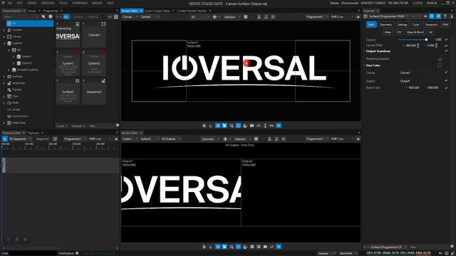 Vertex Canvas Output Setup смотреть онлайн