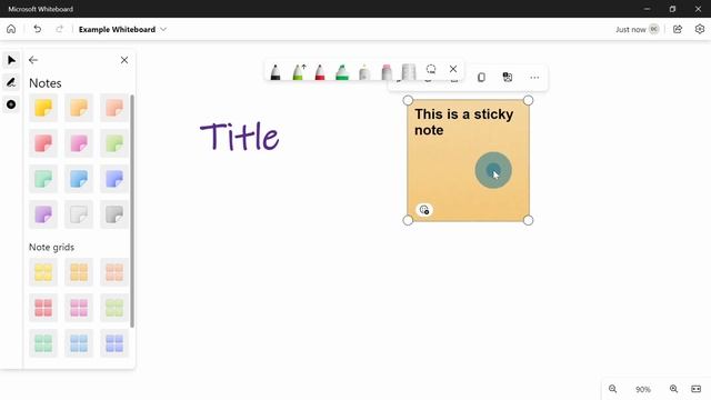 How To Add Text & Sticky Notes To MS Whiteboard смотреть онлайн