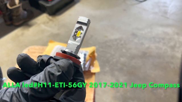 How to replace Jeep Compass fog lights ~ ALLA yellow led install (2018-2021 compass) смотреть онлайн