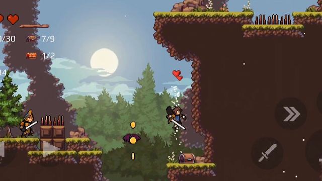 Apple Knight complete walkthrough with secret areas World 1-5 смотреть онлайн