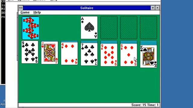 Windows 3.11 running in DosBox while running on ReactOS смотреть онлайн