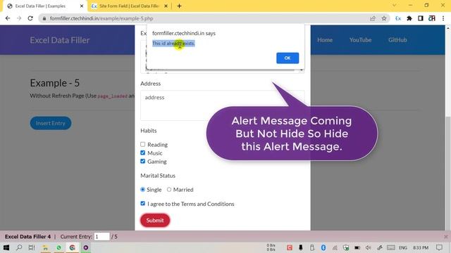 EDF4 - (05) Form is shown in the popup modal and success message is shown in alert dialog смотреть онлайн