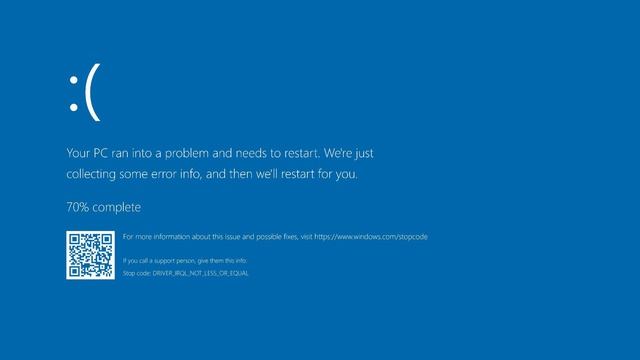 1 Hour Blue Screen Windows 10 (with % Loading Progress) смотреть онлайн