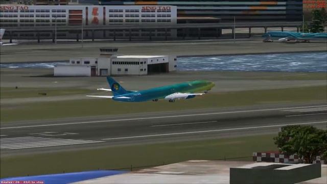 Boeing 737 Windows Vista Special Paint - FSX Gameplay HD смотреть онлайн