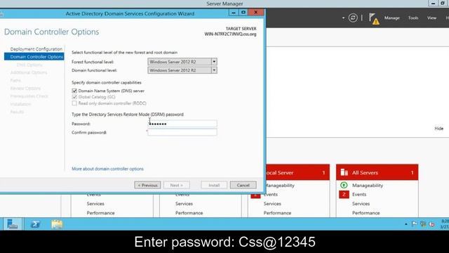 Windows Server 2012 R2 - ADDS Installation and Promoting Server into a Domain Controller смотреть онлайн